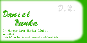 daniel munka business card