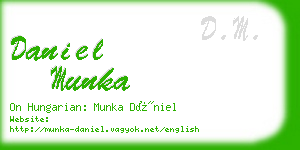 daniel munka business card